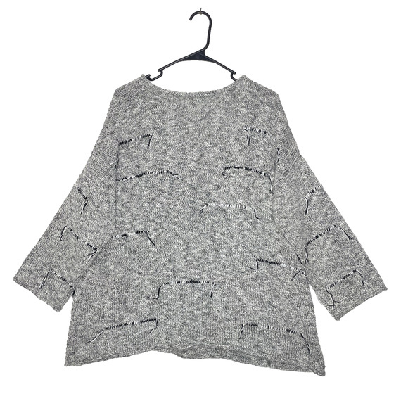 AKIRA Gray Crew Neck Sweater - Picture 2 of 7